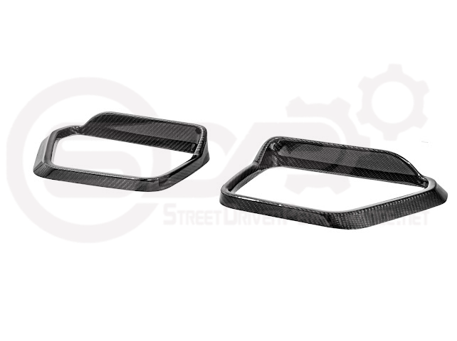 2021-UP FORD F-150 | CARBON FIBER FACTORY STYLE SIDE MIRROR FRAMES PAIR