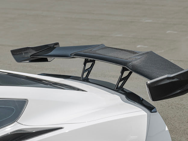 2014-2019 CORVETTE C7 | CARBON FIBER ZR1 EXTENDED REAR SPOILER HIGH WING