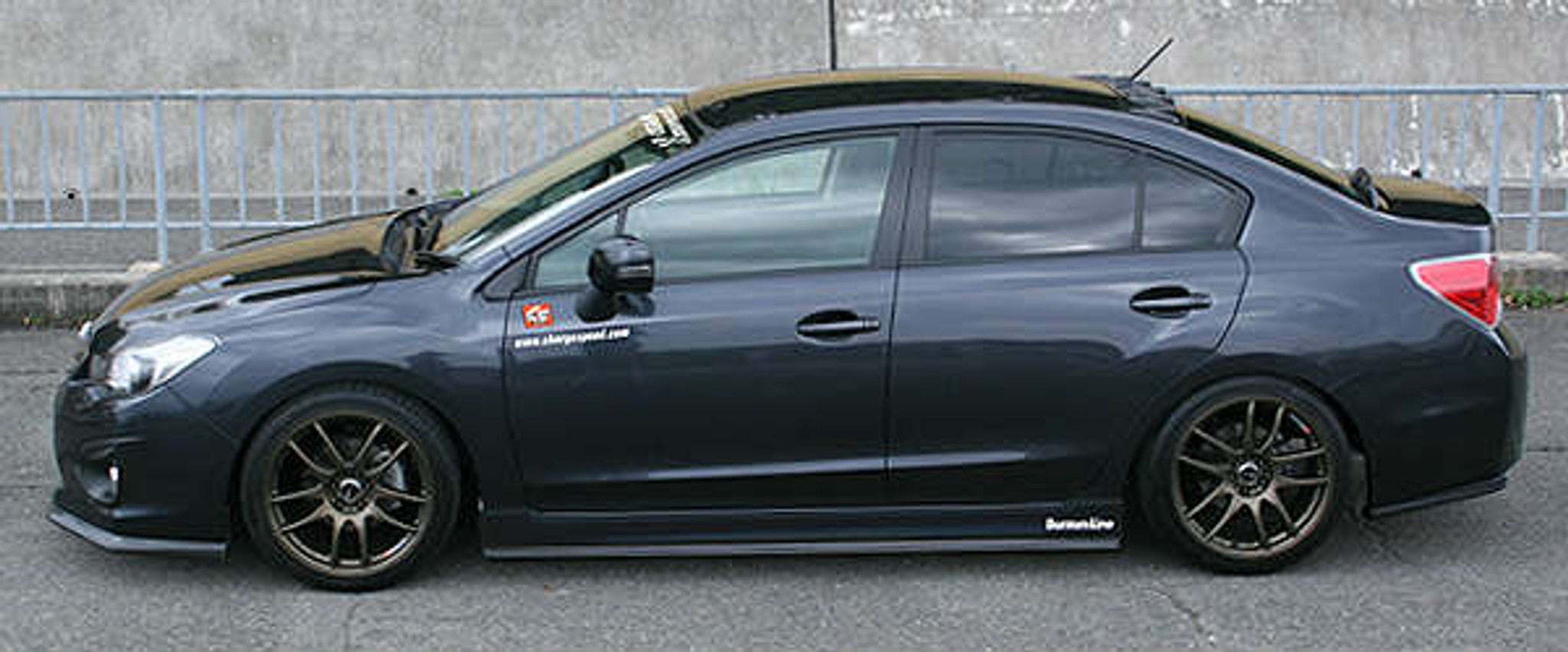 Charge Speed 2012-2015 Subaru Impreza Sedan GJ 4Dr Sedan Bottom Line Carbon Full Lip Kit NO OEM Side Skirts Model