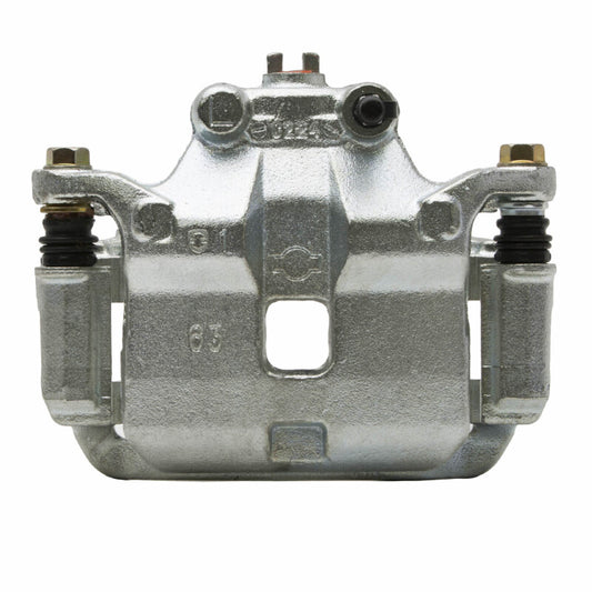 Silver zinc coated DFC OE front brake caliper for Nissan Sentra 2000-2006, designed for reliable braking performance.