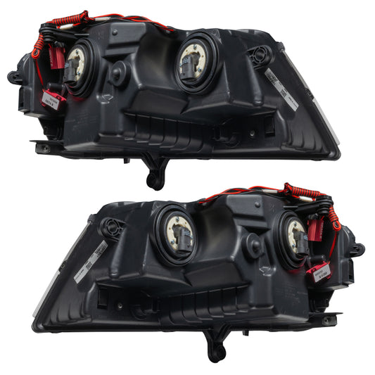 Black Oracle Dodge Avenger RT SMD Headlights with ColorSHIFT lighting, no controller, designed for 2008-2014 models, detailed close-up.