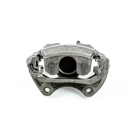 PowerStop OE front left brake caliper with bracket for Infiniti I35 2002-2004, automotive brake component.