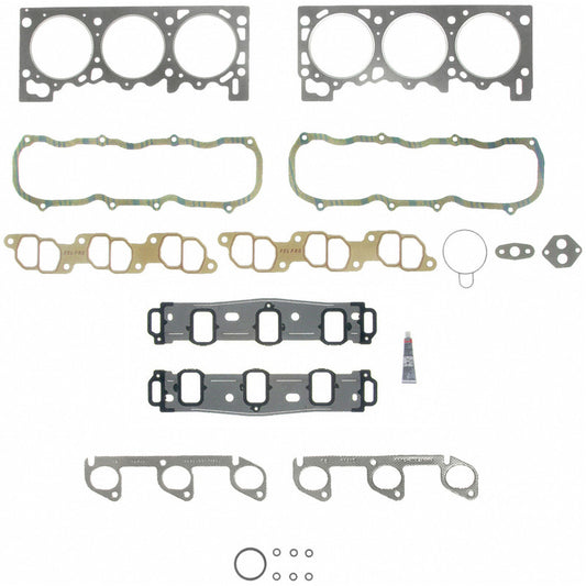 Fel-Pro Ford Explorer PermaTorque engine cylinder head gasket set, showing multiple gaskets and sealing components.