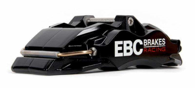 EBC Racing Black Apollo-6 front right brake caliper for BMW M235i F22/F23, performance brake caliper with detailed design