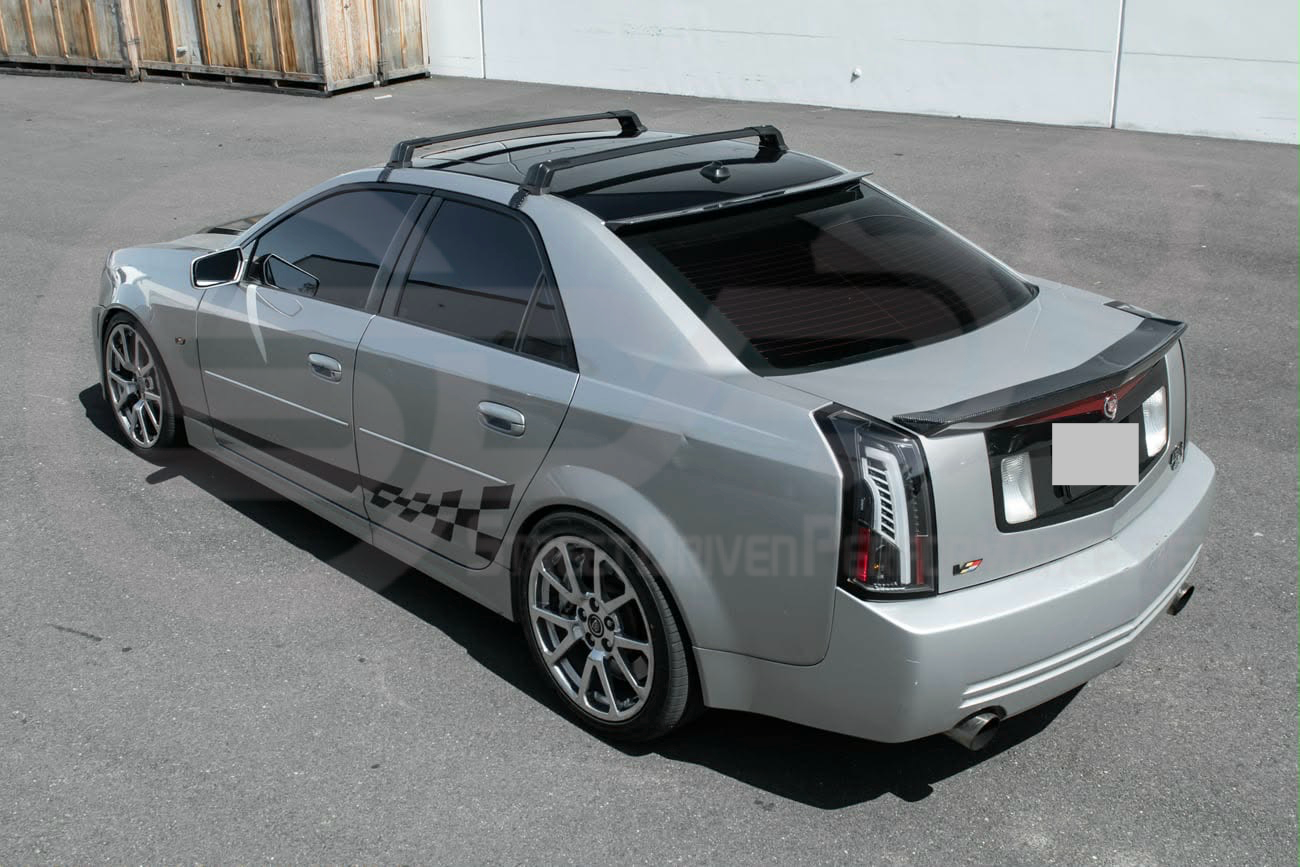 2003-2008 Cadillac CTS-V, V1 | SDP Performance Style CARBON FIBER Top Window Roof Spoiler Wing
