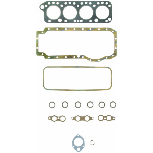 Fel-Pro HS 7540 B engine cylinder head gasket set showing multiple gaskets and components for automotive engine repair.