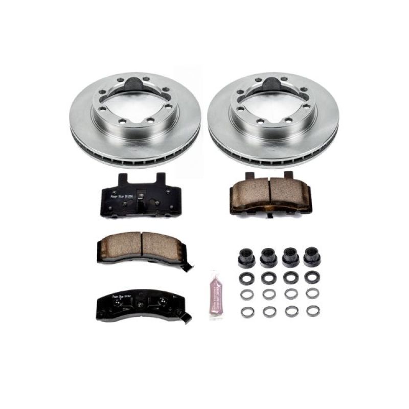 PowerStop OE front brake kit for 1994-1999 Chevrolet K1500 Suburban, includes rotors and calipers for reliable stopping power.
