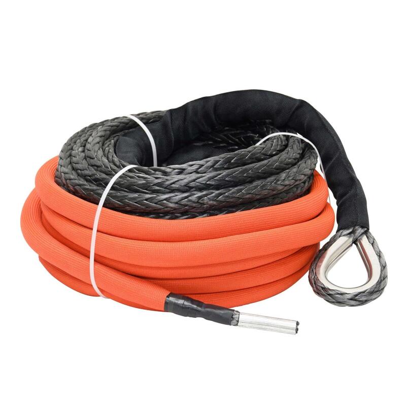Superwinch synthetic rope for 12V/24V winches, 78.7 ft long, 33/64 inch diameter, compatible with Tigershark 18000SR winch