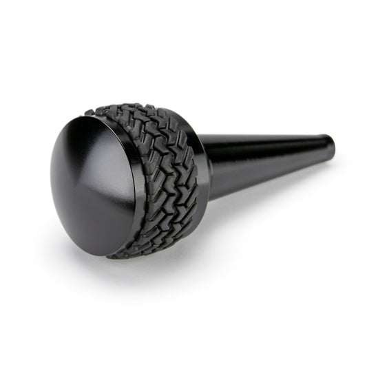 Black DV8 Offroad Jeep JK shift knob for 2011-2018 automatic transmissions, designed for off-road vehicle interior upgrades.