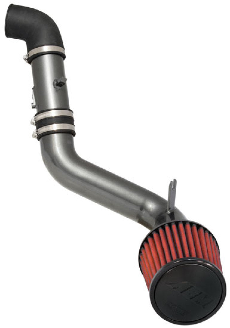AEM Induction chrome cold air intake for 2006-2009 Honda Civic Si engine bay with sleek chrome finish.