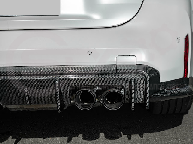 2021-PRESENT BMW G82/G83 M4 | 3D STYLE CARBON FIBER REPLACEMENT 3PCS REAR DIFFUSER APRON