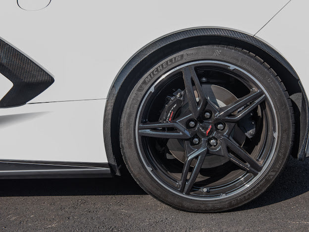 2020+ CHEVROLET CORVETTE C8 CARBON FIBER SIDE WHEEL FENDER PAIR