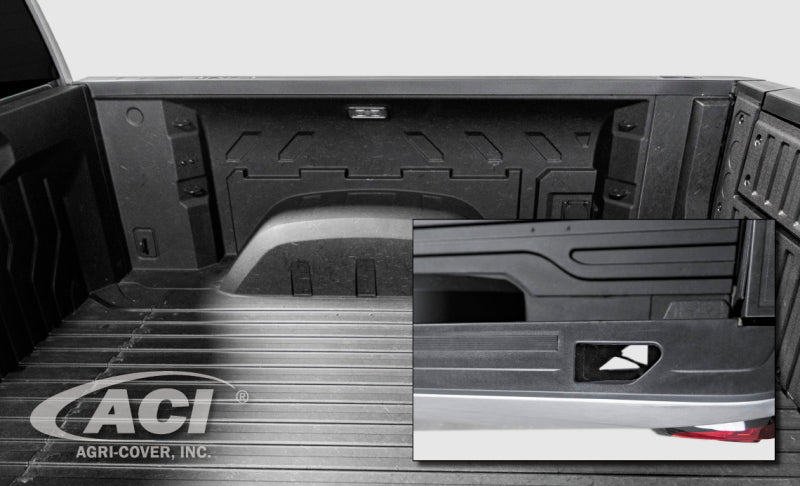 Access LOMAX Pro Series 19+ Chevy/GMC full-size 1500 hard fold tonneau cover in black diamond mist with CarbonPro bed.
