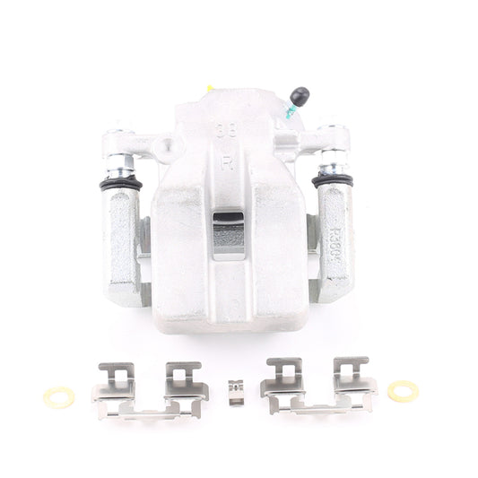 PowerStop rear right OE brake caliper with bracket for 2012-2018 Toyota RAV4, showing the black metal caliper assembly.