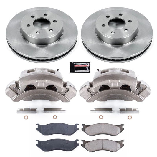 PowerStop OE front brake calipers for 2003 Dodge Durango, part of Autospecialty kit with calipers visible in the image.