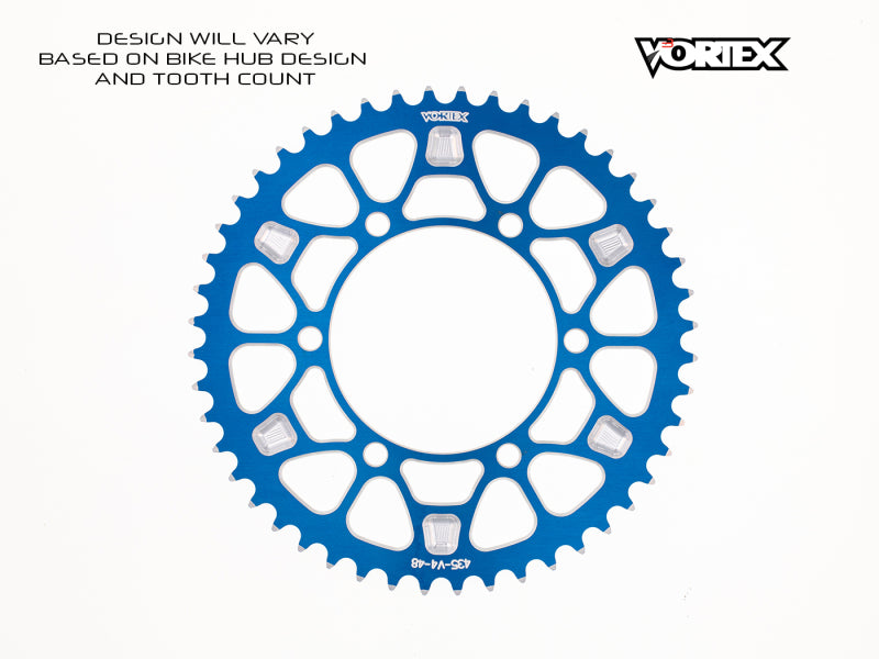 Vortex Racing V4 52 Tooth 520 Rear Sprocket - Blue