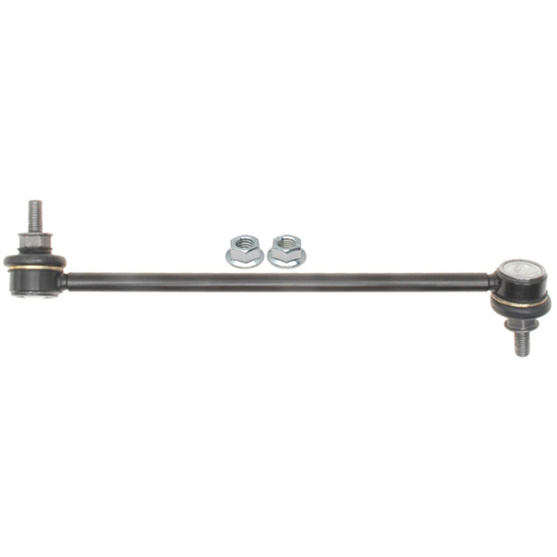 Moog front left sway bar endlink for BMW 335is (2011-2013), showing the metal link with bushings on a white background.
