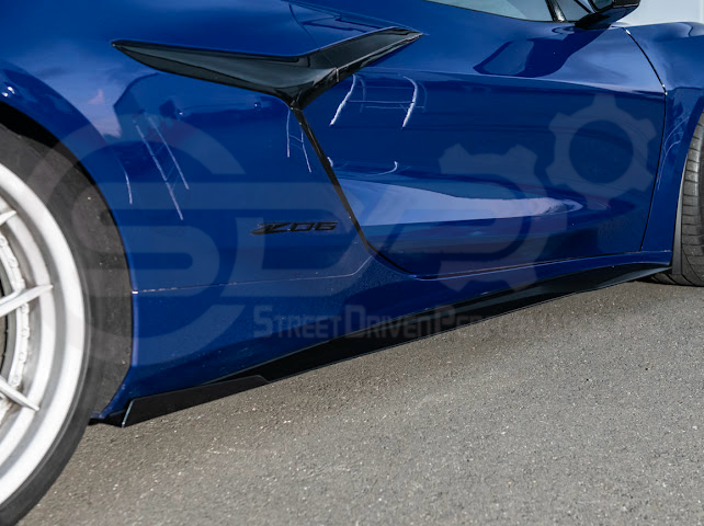 2023-UP CHEVROLET CORVETTE C8 Z06 & E-RAY | SDP PERFORMANCE TRACK STYLE SIDE SKIRTS ROCKER PANEL GROUND EFFECTS