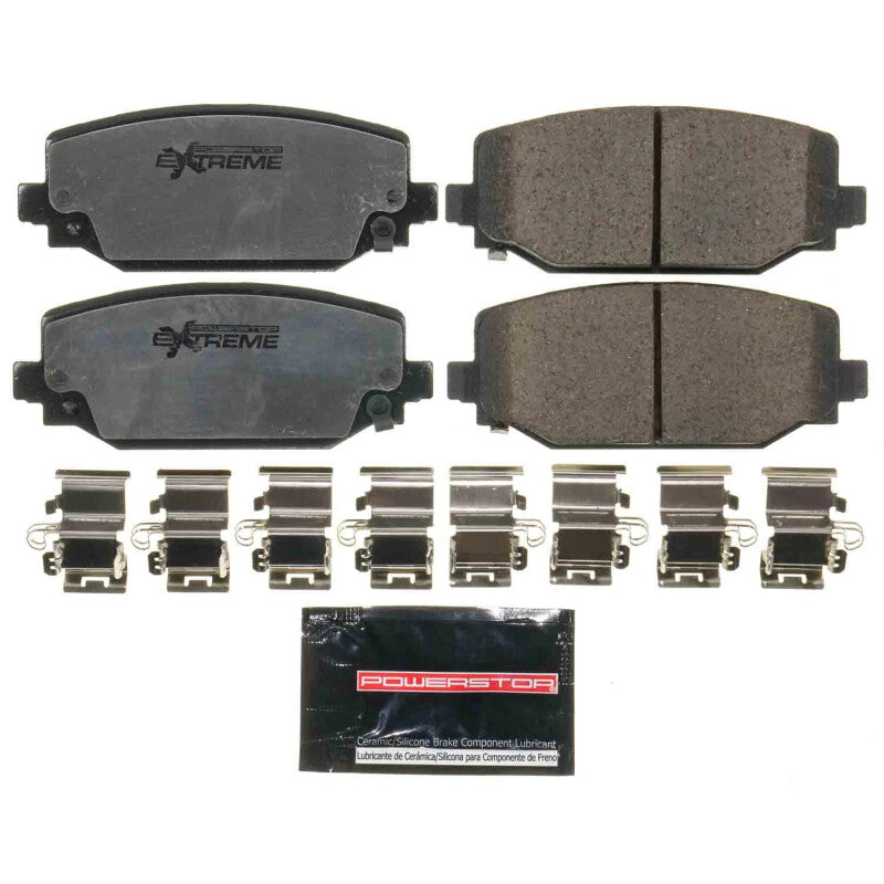 PowerStop rear Z36 truck and tow brake pads for 2022 Jeep Grand Cherokee with hardware, designed for high-performance braking.