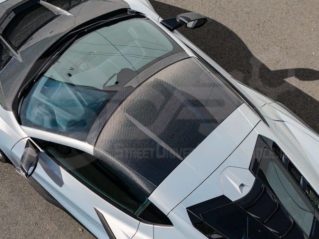 2020-Up Chevrolet Corvette C8 Coupe | CARBON FIBER Replacement Top Targa Roof Panel