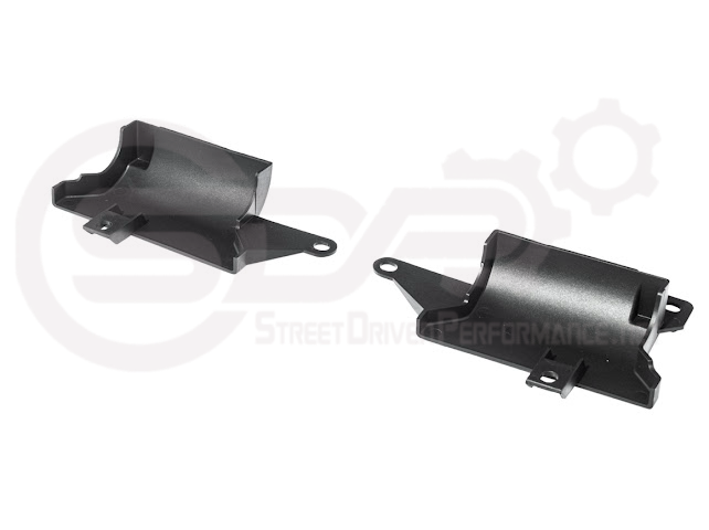 Pair of Street Driven Performance underbody air deflector cooling duct scoops for 2020-up Chevrolet Corvette C8 exterior trim