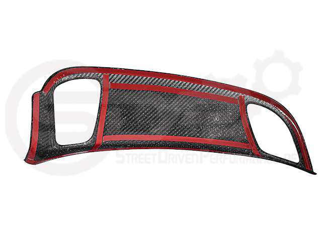 2014-2019 CHEVROLET CORVETTE C7 | DRY CARBON FIBER PASSENGER SIDE DASHBOARD AIR DUCT VENT PANEL COVER