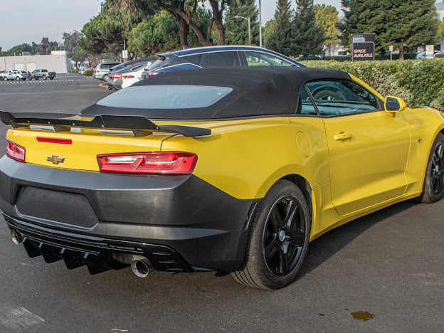 2010-2013 5TH GEN CAMARO GM FLUSH MOUNT WING SMOKE TINTED WICKERBILL