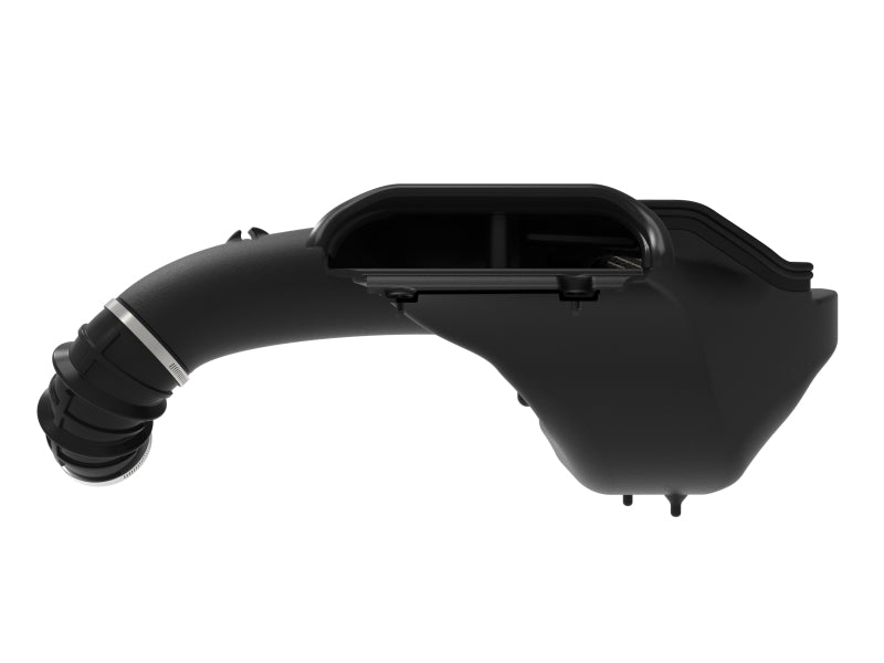 aFe MagnumFORCE Stage-2 Pro DRY S cold air intake for 2021+ Ford F150 5.0L V8 engine, featuring a sleek intake filter and piping