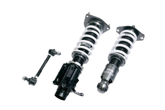 HKS 21+ coilover suspension kit for Toyota GR86 and Subaru BRZ, featuring Hipermax R full coilover kit with adjustable dampers.