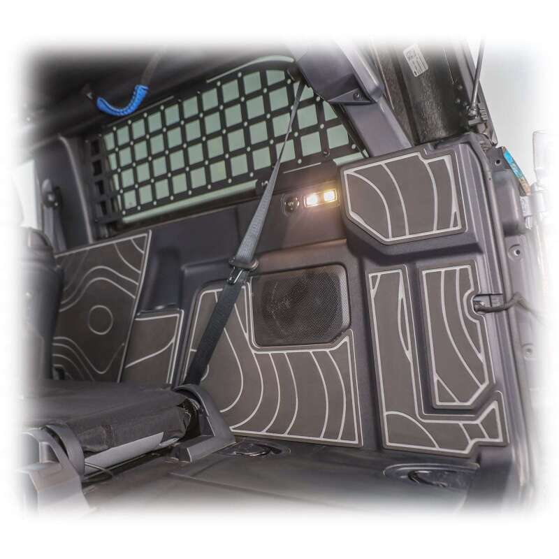 Turn Offroad 2021+ Ford Bronco 2-door cargo area foam protector kit in black, designed for off-road cargo organization.