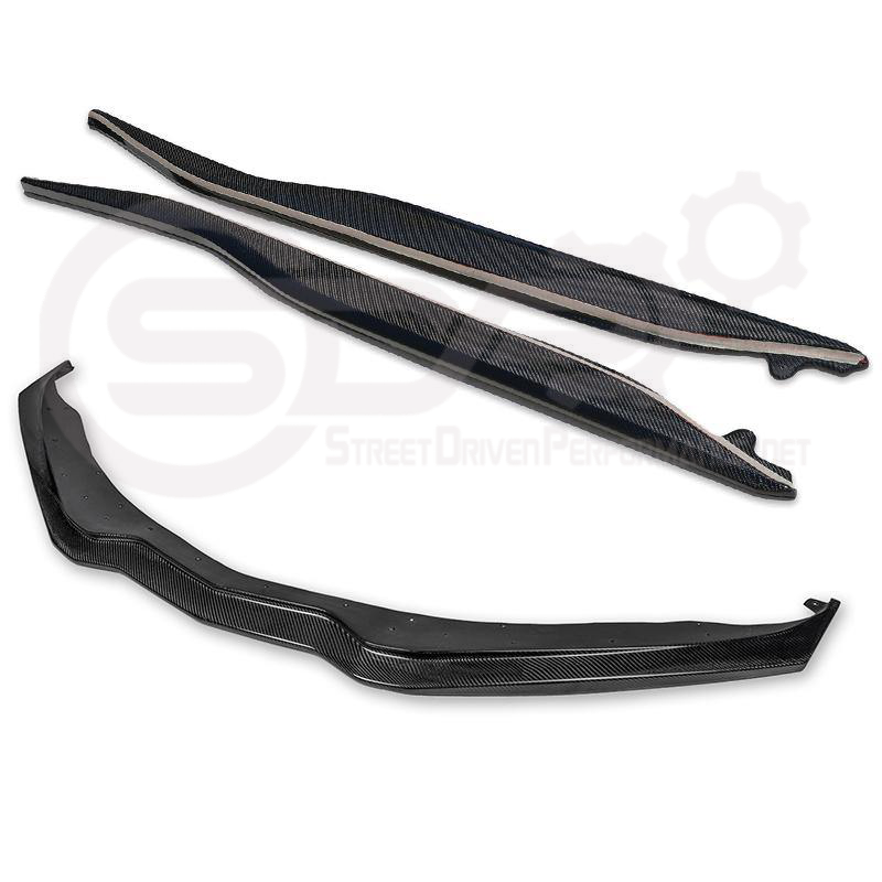 2014-2019 CORVETTE C7 STINGRAY & Z51 | FRONT SPLITTER LIP & SIDE SKIRTS ROCKER PANELS GROIND EFFECTS