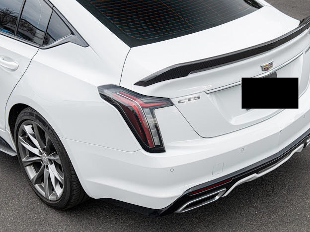 2020-Present Cadillac CT5 Sport / CT5-V / CT5-V Blackwing | Blackwing Style CARBON FIBER Rear Trunk Spoiler Wing