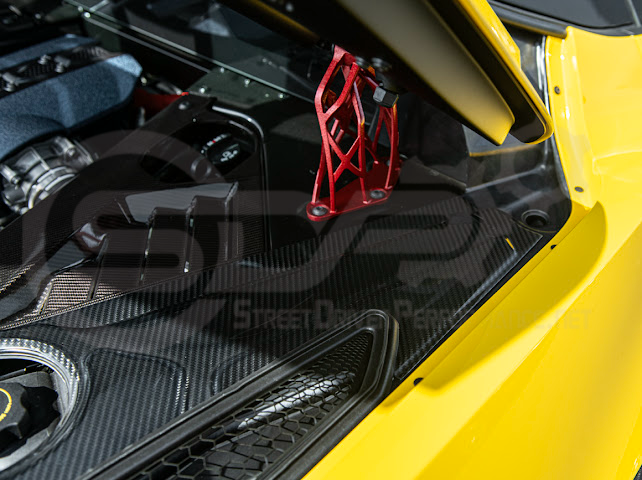2025-Up Corvette C8 ZR1 | CARBON FIBER Engine Bay Trim Panel Cover Pair