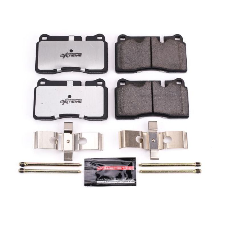 PowerStop Z26 Extreme Street Brake Pads for Volkswagen Touareg, front or rear, with hardware, high-performance brake system.