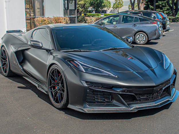 2023+ CORVETTE C8 Z06 & E-Ray | 3-PIECES FRONT LIP SPLITTER GROUND EFFECTS
