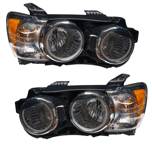 Oracle Lighting Chevrolet Sonic headlights, pre-assembled SMD with ColorSHIFT feature, showing sleek headlight assembly without controller.