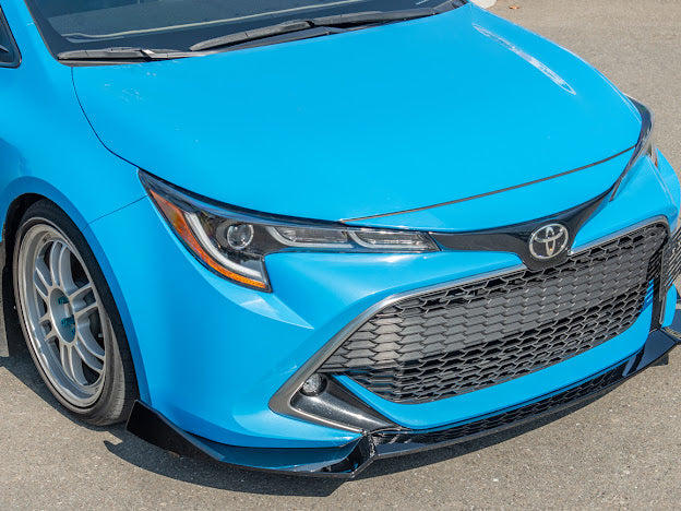 2019-UP TOYOTA COROLLA HATCHBACK | JDM PERFORMANCE PACKAGE FRONT SPLITTER LIP GROUND EFFECTS