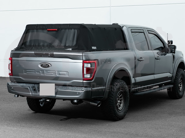 2021-UP FORD F-150 | FACTORY STYLE CARBON FIBER REAR TRUNK TAILGATE HANDLE ASSEMBLY COVER