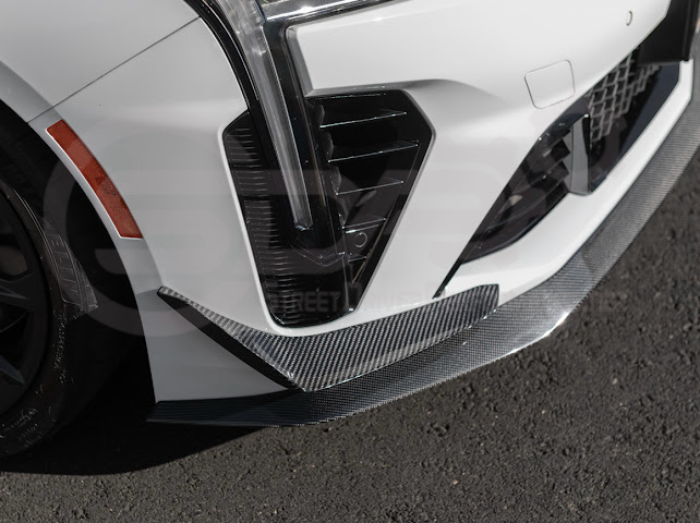 2020-UP CADILLAC CT4 BLACK WING | CARBON FIBER FRONT BUMPER CANARDS