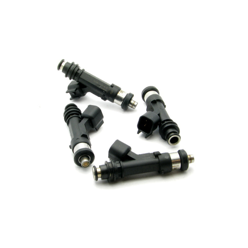 DeatschWerks 89-90 Nissan 240sx SOHC KA24E 900cc fuel injector set, four high-performance injectors for 4-cylinder engines.