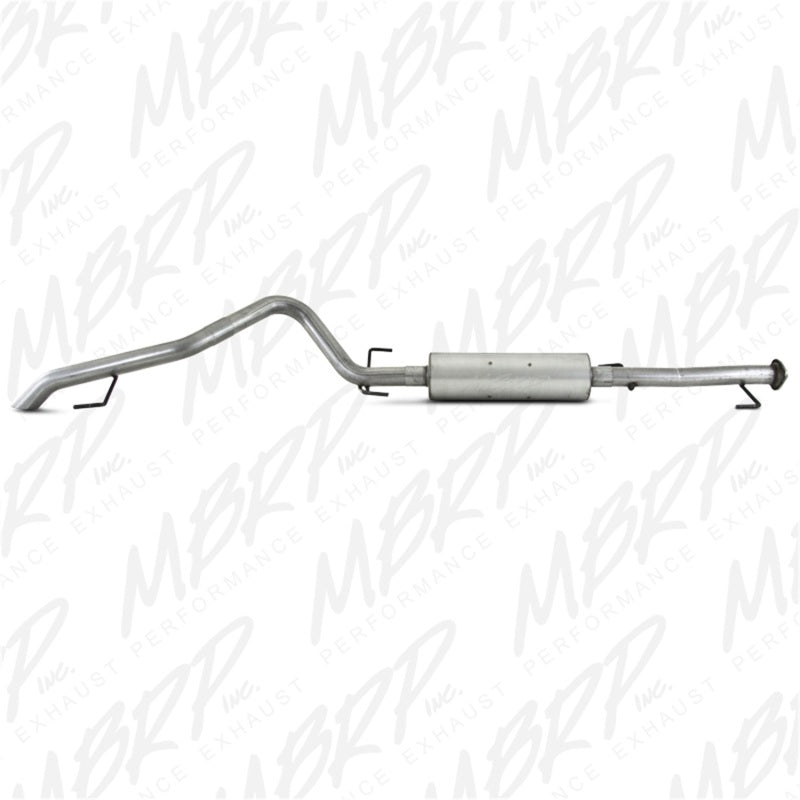 MBRP catback exhaust for 2007-2009 Toyota FJ with 4.0L V6, single rear exit off-road tail pipe, no tip visible