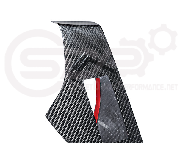 2020+ Chevrolet Corvette C8 Coupe | CARBON FIBER Rear Hatch B Pillar Hinge Cover Pair