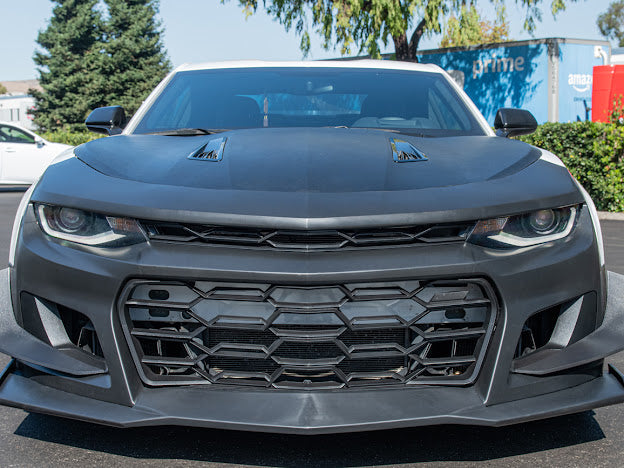 2016-2018 6th Gen Camaro - ZL1 1LE Replacement Front Bumper Cover Grille Lip Canard Pair For Camaro