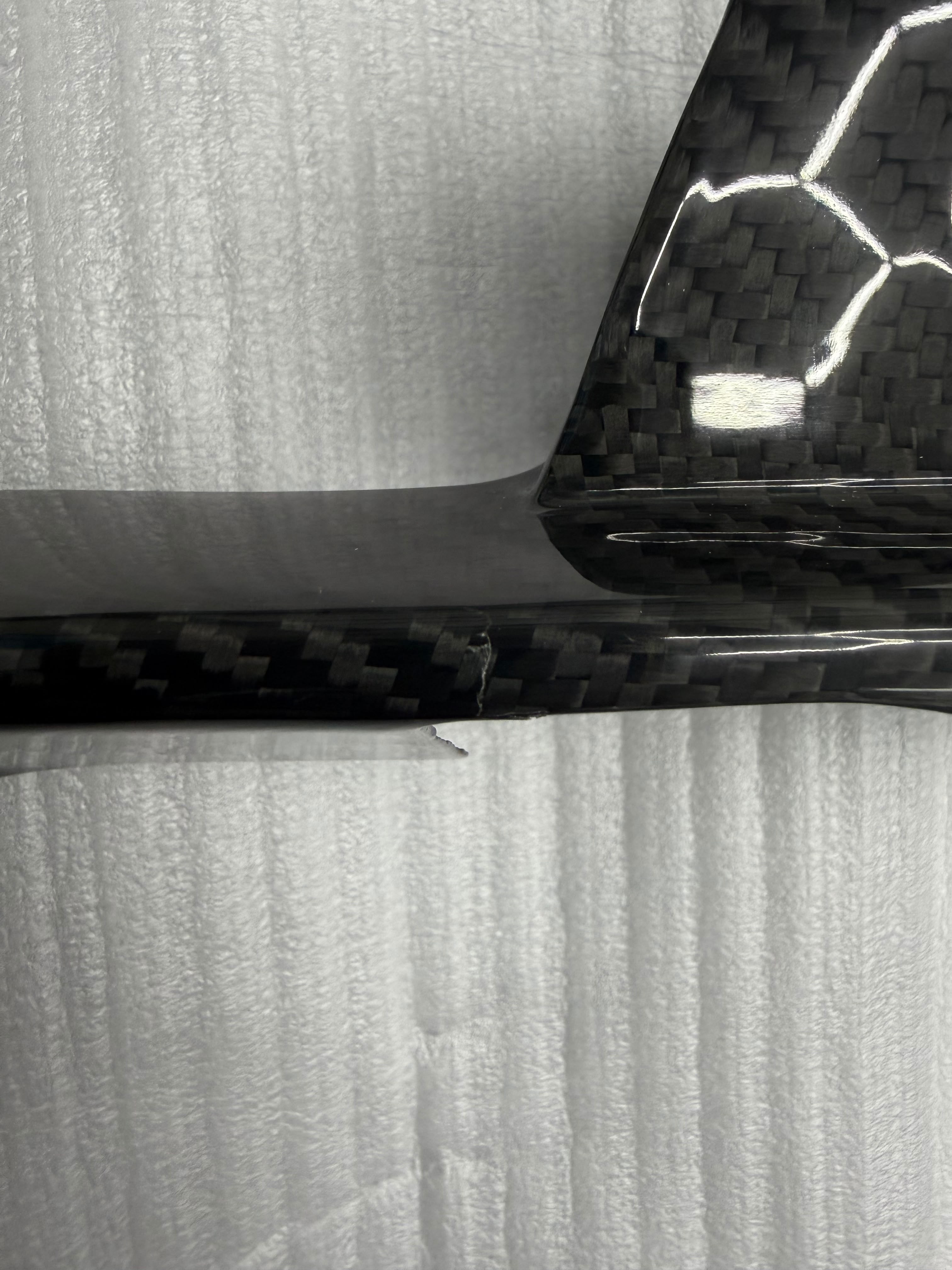 *IMPERFECTION/ DISCOUNTED* 2023+ CHEVROLET CORVETTE C8 Z06 CARBON FIBER FRONT BUMPER GRILLE INSERT