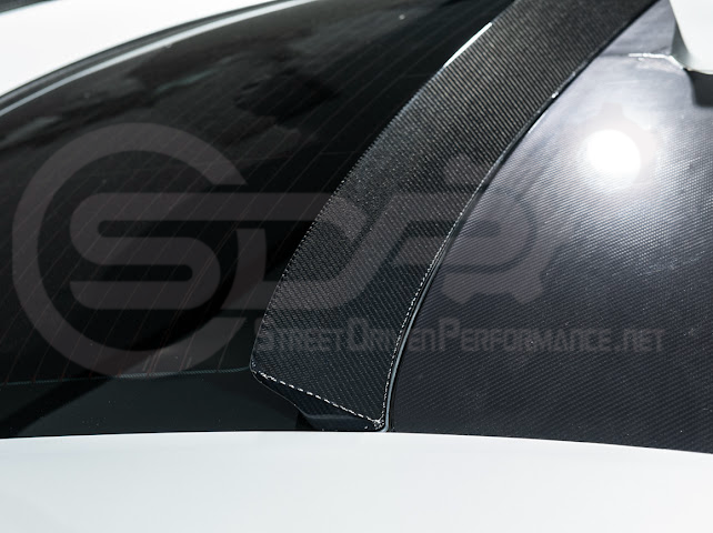 2013-2018 Cadillac ATS ATS-V Coupe | Carbon Fiber Rear Roof Top Window Spoiler Wing