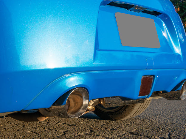 2009-2021 NISSAN 370Z Z34 STAINLESS STEEL AXLE BACK 4.5" DUAL TIPS EXHAUST (ANDOLIZED SILVER OR BURNT BLUE TIPS)