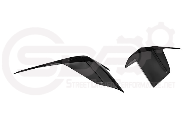 2020-Up Cadillac CT4 | SMOKE TINTED Rear Tail Light Trim Bezel Cover Pair