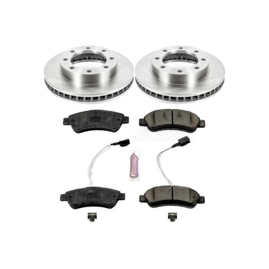 PowerStop OE brake kit for 1986 Chevrolet K30 front autospecialty brake system with rotors and pads.