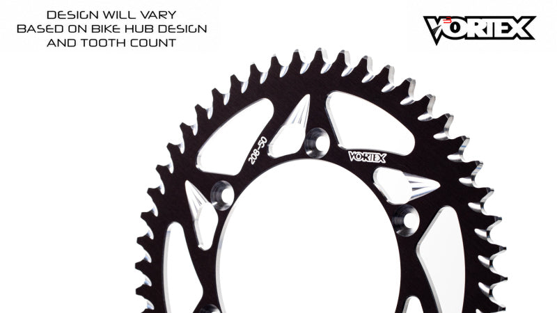 Vortex Racing 51 Tooth 520 Rear Sprocket - Black