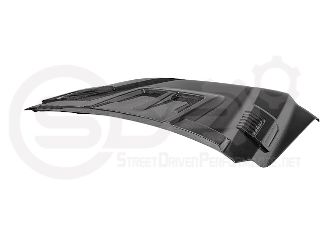 2022-UP TOYOTA TUNDRA | SDP CARBON FIBER FRONT VENTED HOOD WITH SIDE VENTS
